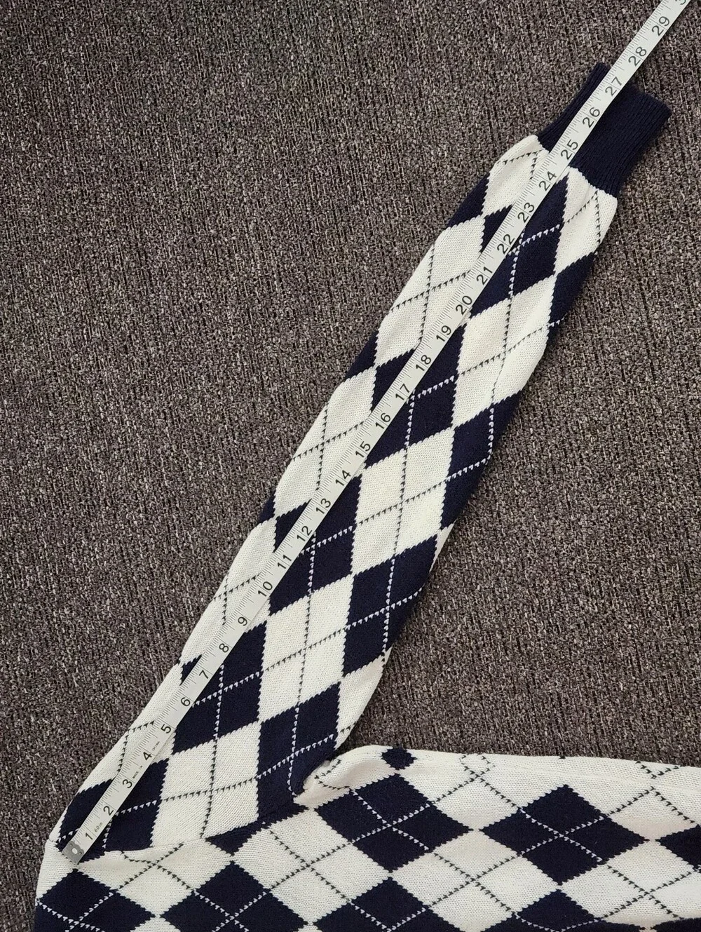 ⛳️Polo Golf⛳️ - Navy/White Argyle V-Neck Sweater